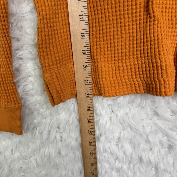 The North Face Womens Orange Waffle Knit Long Sleeve Thermal Top‎ Size S Outdoor - Picture 7 of 8
